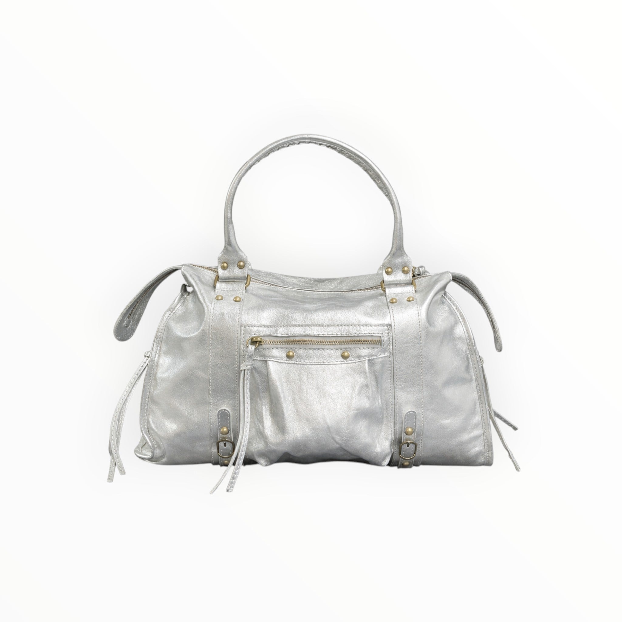 Sac cuir irisé tressé CAPUCINE L LOUISA LEE - Sacs - LOUISA LEE