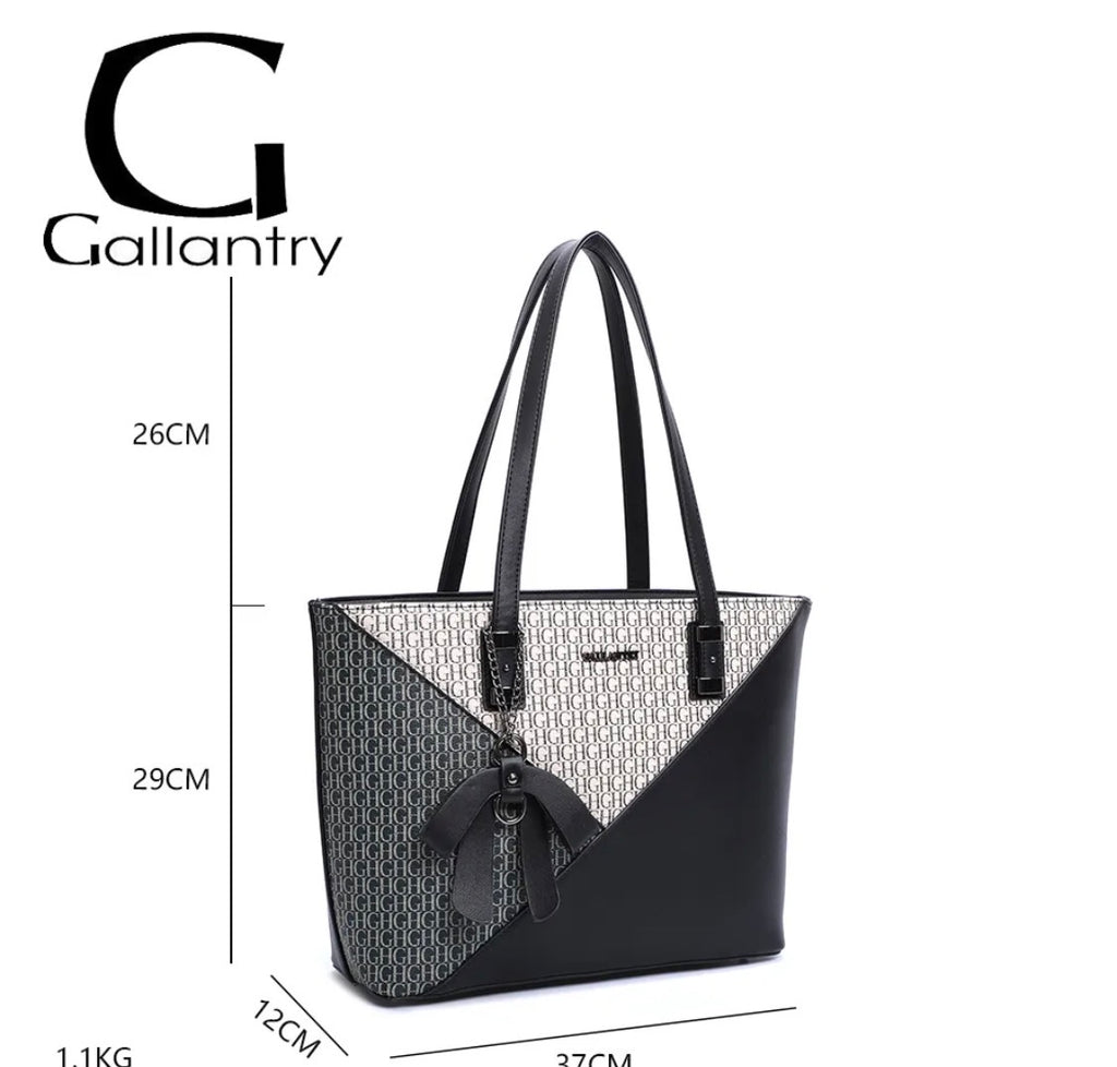 Sac Cabas bicolore monogramme GALLANTRY
