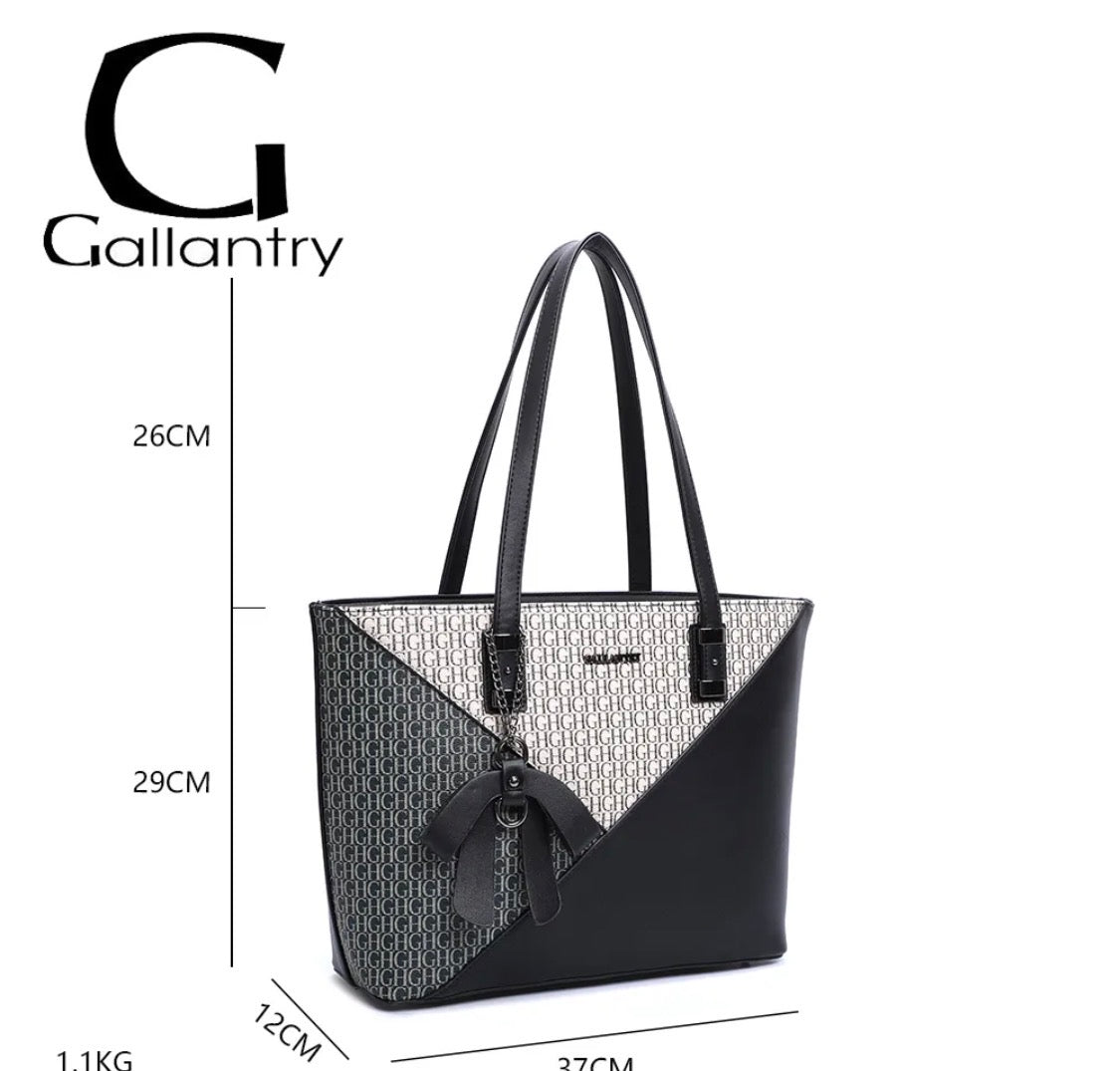 Sac Cabas bicolore monogramme GALLANTRY