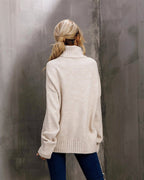 Pull à col haut crème FS collection - Pulls et Sweaters - FS Collection (Germany)