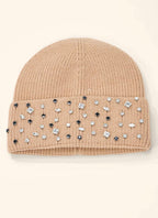 Bonnet côtelé à strass femme ÉLINE L'ATELIER