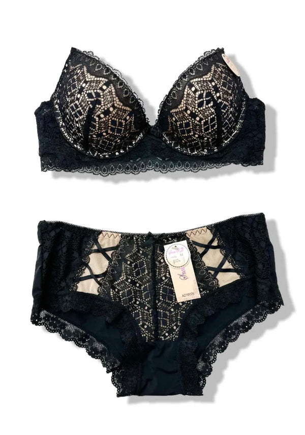 Ensemble Soutien-gorge + Culotte Bonnet C BELLE COM'ELLE