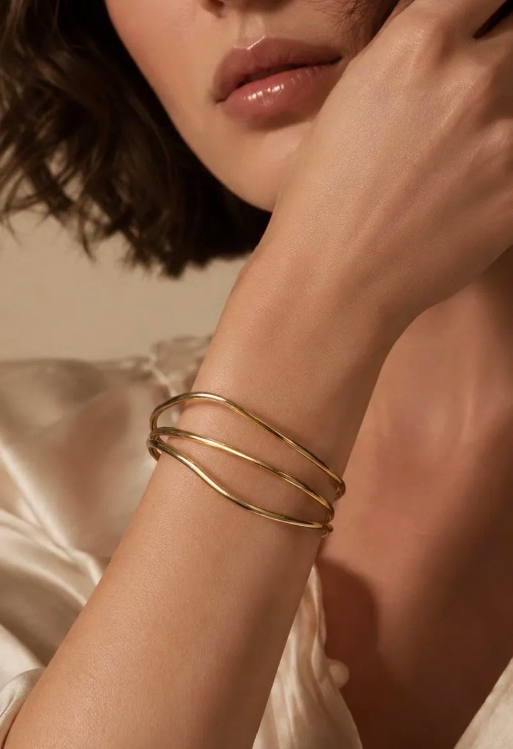 Bracelet Jonc Multi-Rangs Éline BYREN | ÉLINE L'ATELIER