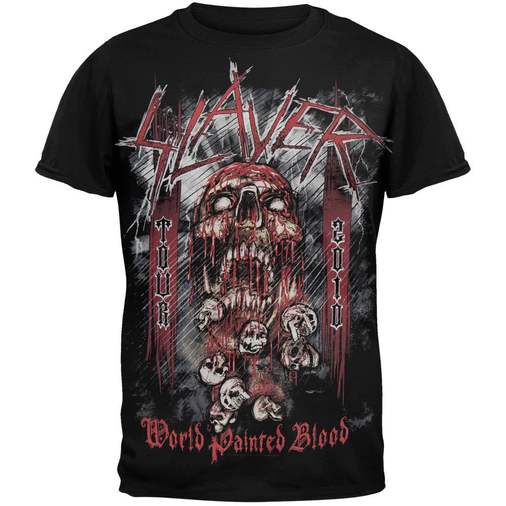 T-shirt homme Slayer « World Painted Blood » à motif intégral