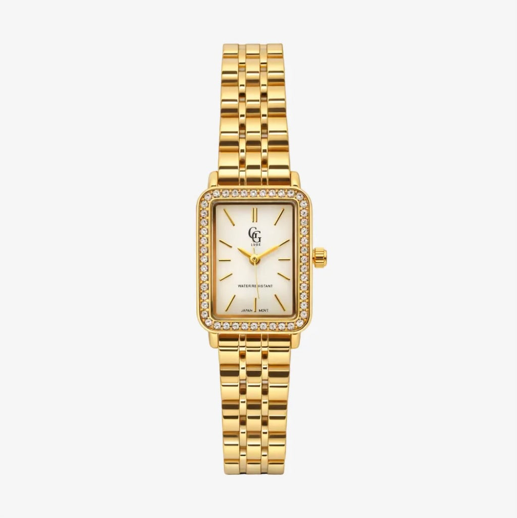 Montre Héloïse strass dorée GG LUXE WATCH