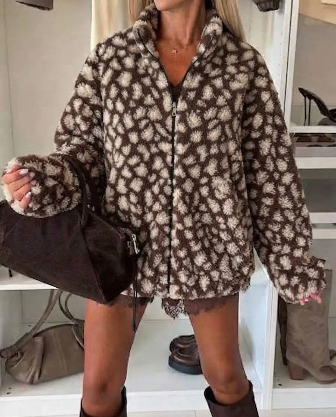 Veste Polaire Imprimé ESTEE BROWN