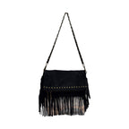 Pochette cuir suédé medium LOUISA LEE