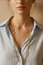 Collier sautoir doré ÉLINE L’ATELIER