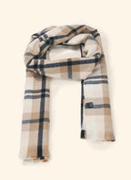 Écharpe à carreaux tartan pailletée ÉLINE L’ATELIER