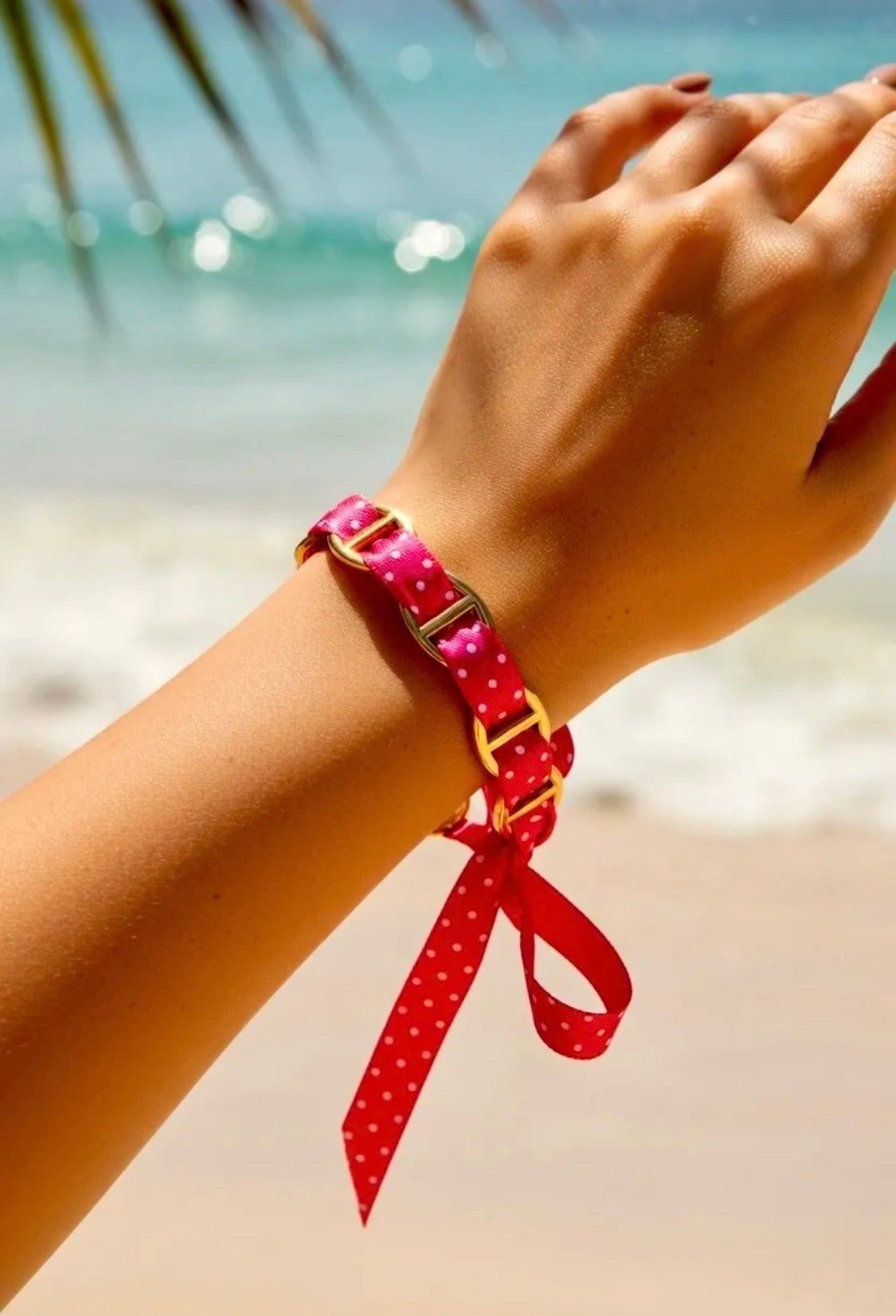 Joncs Ruban à Pois Acier Inoxydable ROSA