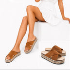 Claquette Plateforme Brides Croisées - Joia Paris