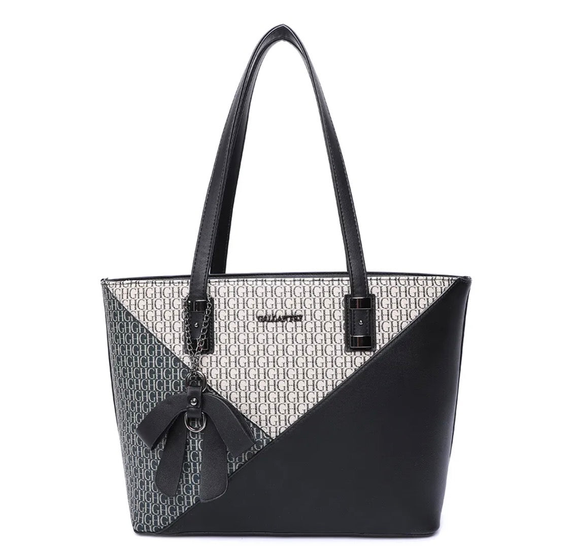 Sac Cabas bicolore monogramme GALLANTRY