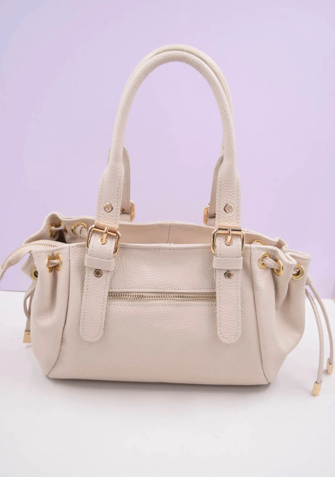 Sac à main cuir litchi SYSTYLE