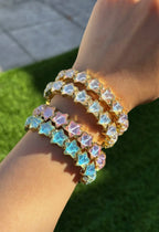 Bracelet élastique étoiles cristaux irisés BYREN | ÉLINE L'ATELIER