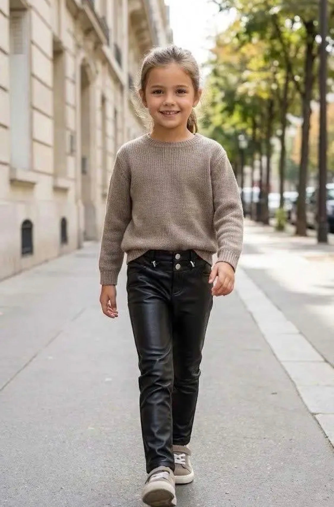 Pantalon simili cuir enfant GRASSTAR
