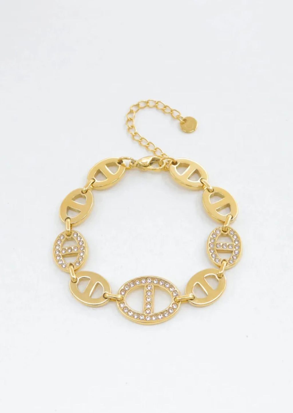 Bracelet maillons ovales scintillants BIJOUX MYSTÈRES