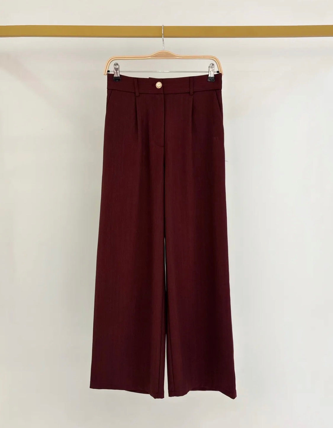 Pantalon tailleur en polyester et élasthanne FRIME