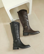 Bottes Cavalières Orena — Montantes Simili Cuir avec Boucle