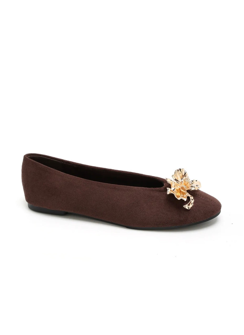 Ballerines femme à bijou fleur doré STEPHAN PARIS