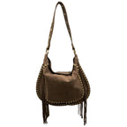 Sac Hobo Cuir Suède Franges MARIANA LOUISA LEE