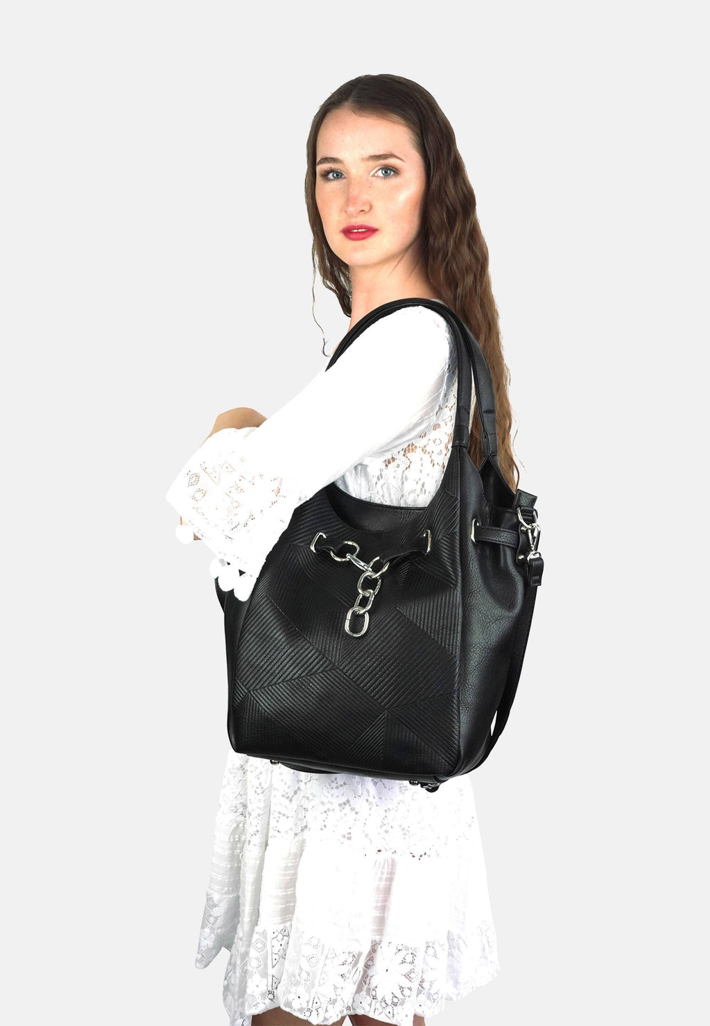 Sac Bandoulière Détail Chaîne Paige HJS