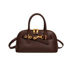 Sac à main en cuir avec mousqueton doré LOUISA LEE