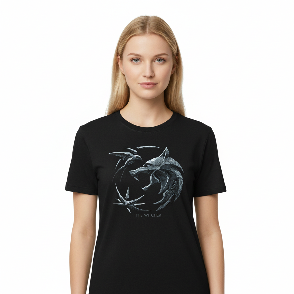 T-shirt Witcher - Logo Loup - T-shirt homme - COTTON DIVISION