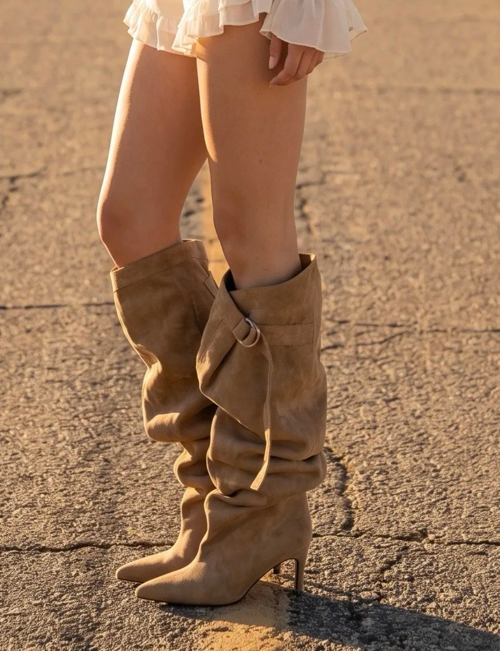 Bottes hautes femme à talon et bride STEPHAN PARIS