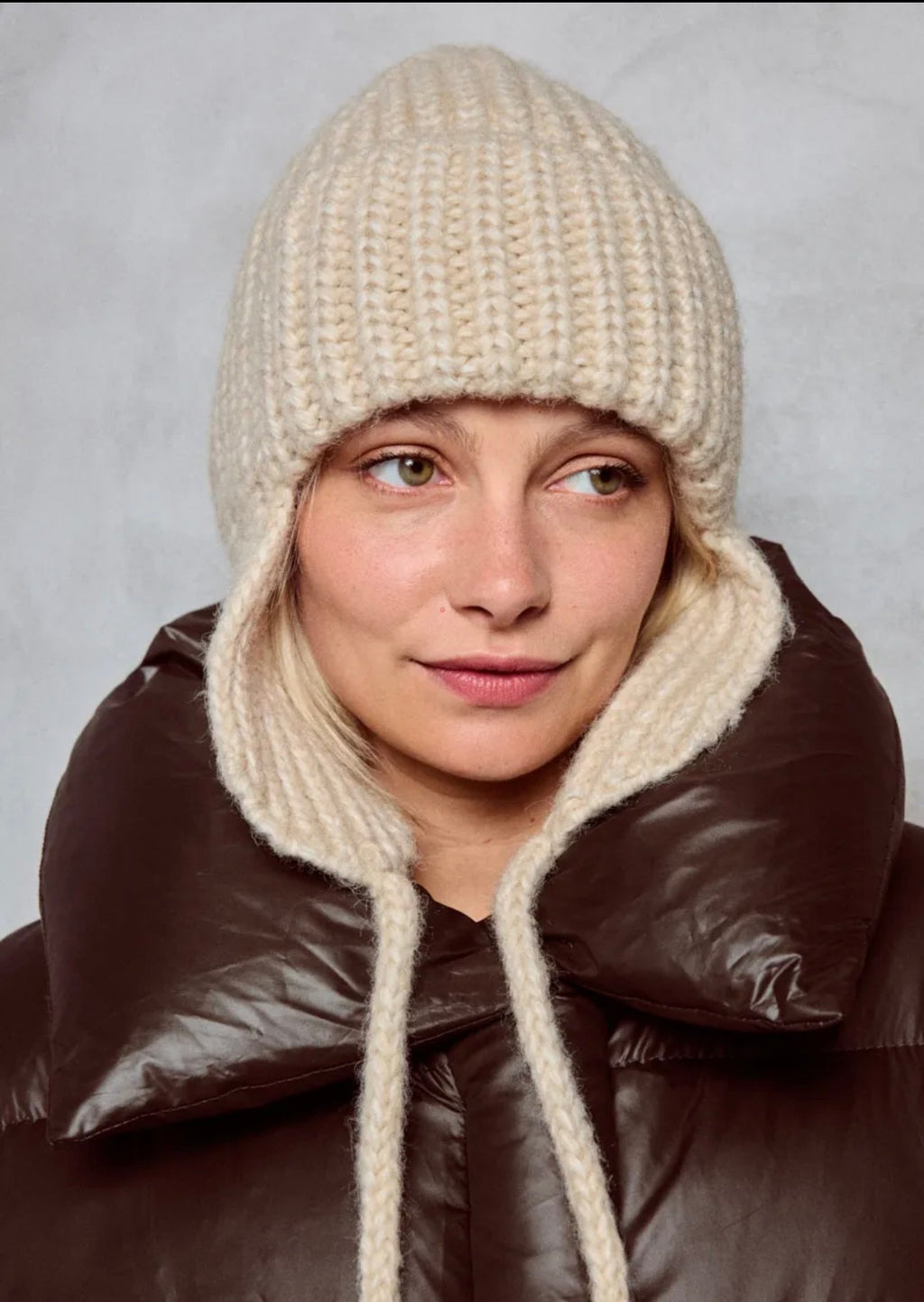 Bonnet cache-oreilles en laine BYREN | ÉLINE L'ATELIER