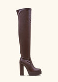 Bottes marron en synthétique STEPHAN PARIS