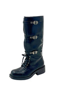 Boots Femme Stephan Paris — Synthétique Noir & Marron