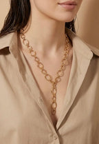 Collier doré à maillons ovales ÉLINE L’ATELIER