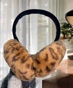 Cache-oreilles léopard fausse fourrure BYREN | ÉLINE L'ATELIER