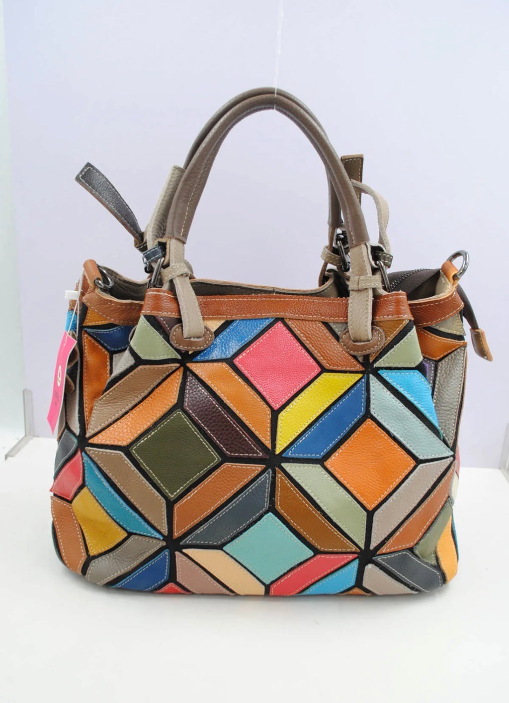 Sac à main cuir multicolore SYSTYLE