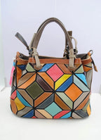 Sac à main cuir multicolore SYSTYLE