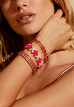 Bracelet élastique cristaux baguette BYREN | ÉLINE L'ATELIER