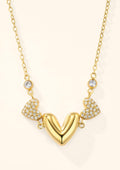 Collier Triple Cœurs Zircons BYREN | ÉLINE L'ATELIER