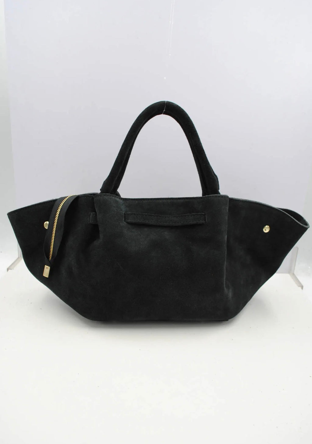 Sac à main en cuir suede véritable SYSTYLE