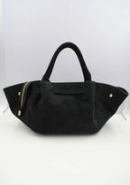 Sac à main en cuir suede véritable SYSTYLE