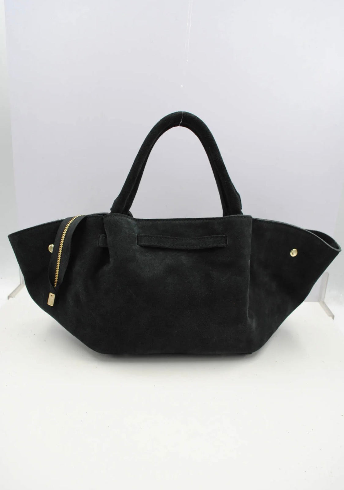 Sac à main en cuir suede véritable SYSTYLE