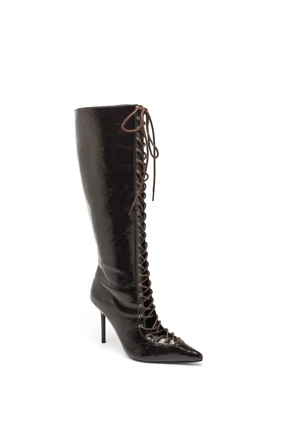 Bottes hautes à lacets et talon aiguille STEPHAN PARIS