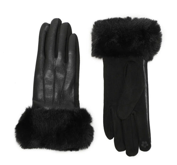 Gants d'hiver bordure fausse fourrure GALLANTRY