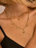 Collier double chaîne doré ÉLINE L'ATELIER