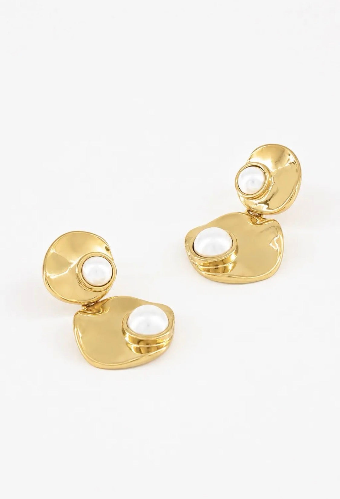 Boucles d'oreilles pendantes perle Éline — BYREN | ÉLINE L'ATELIER