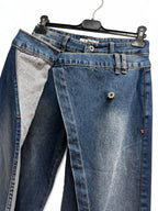 Jean coupe ample à taille asymétrique JOY'S FARFALLA