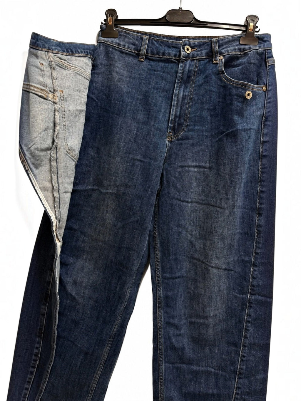 Jean large taille haute à coupe ample JOY'S FARFALLA
