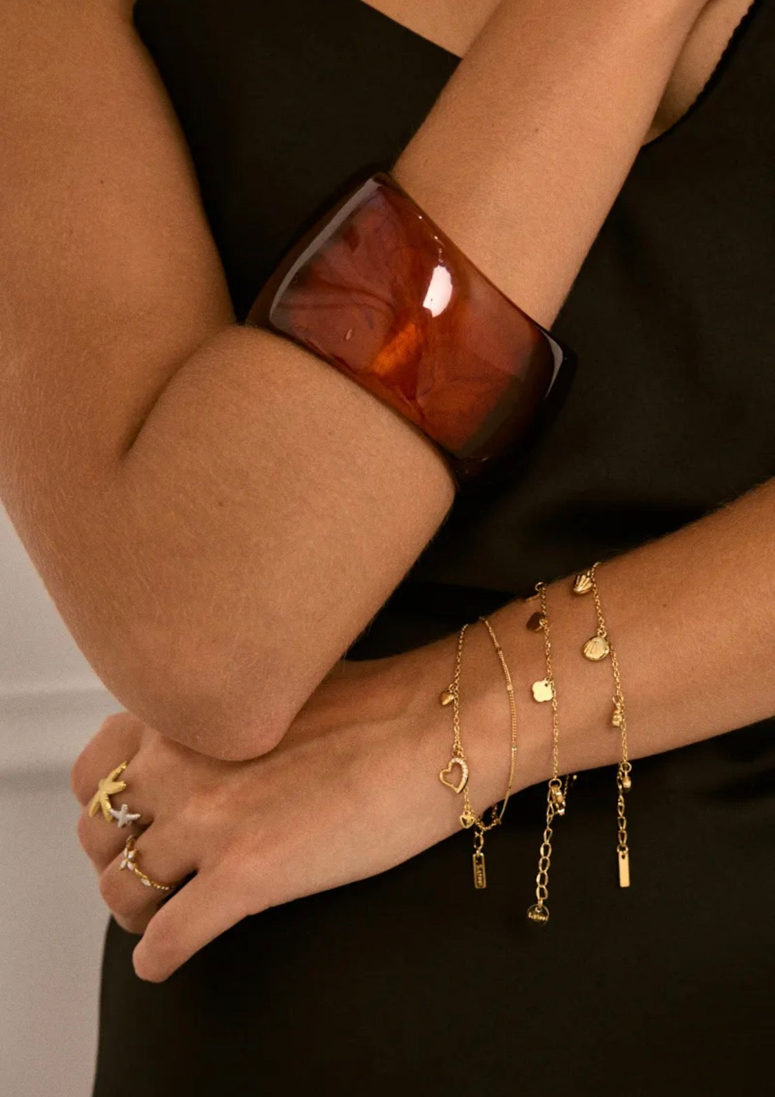 Bracelets jonc en résine Éline — L'ATELIER