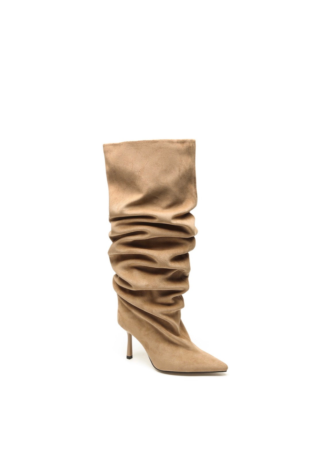 Bottes à talon fin et tige plissée STEPHAN PARIS