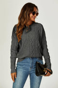 Pull Col Rond Maille Torsadée  FS collection
