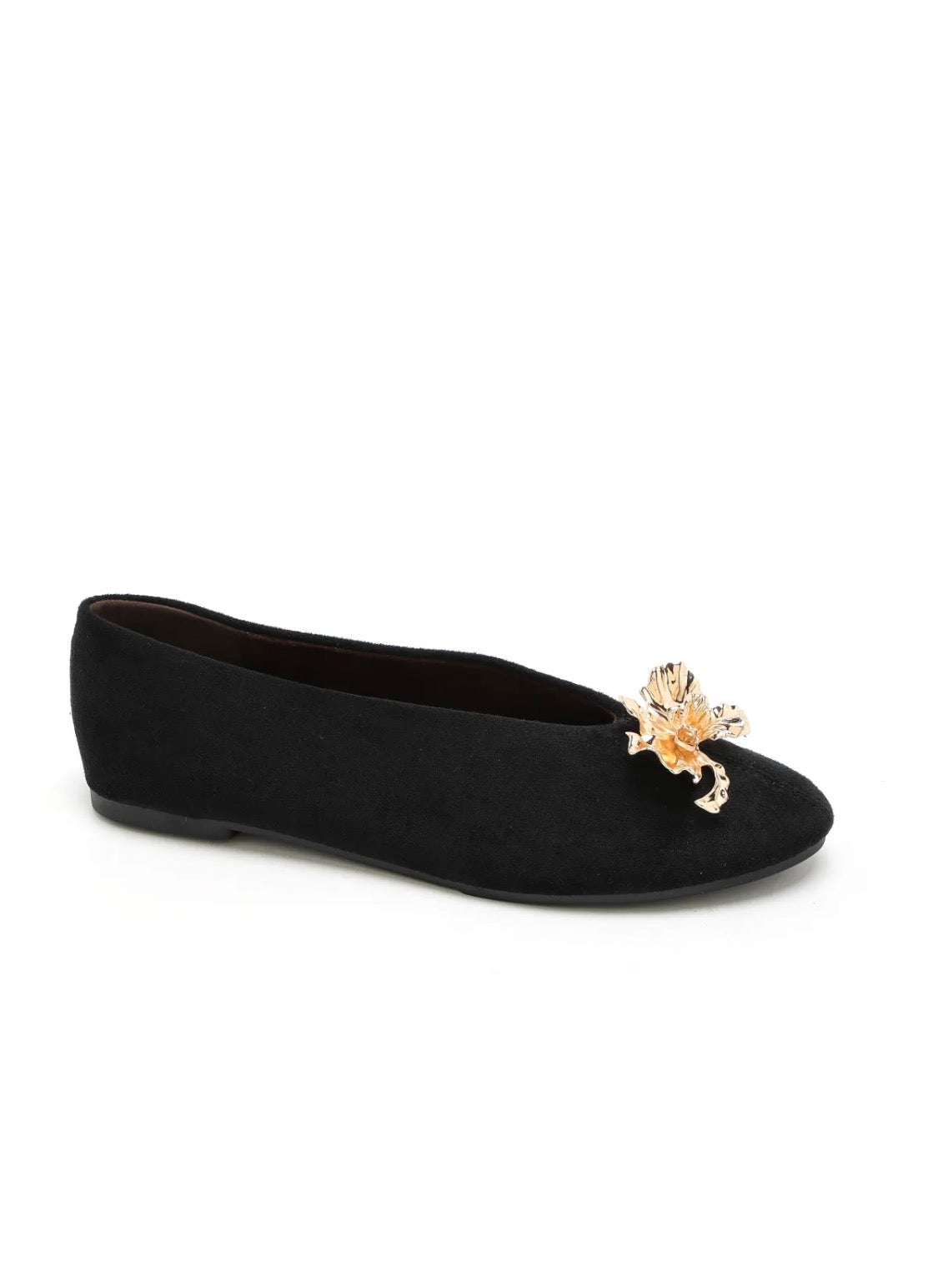 Ballerines femme à bijou fleur doré STEPHAN PARIS